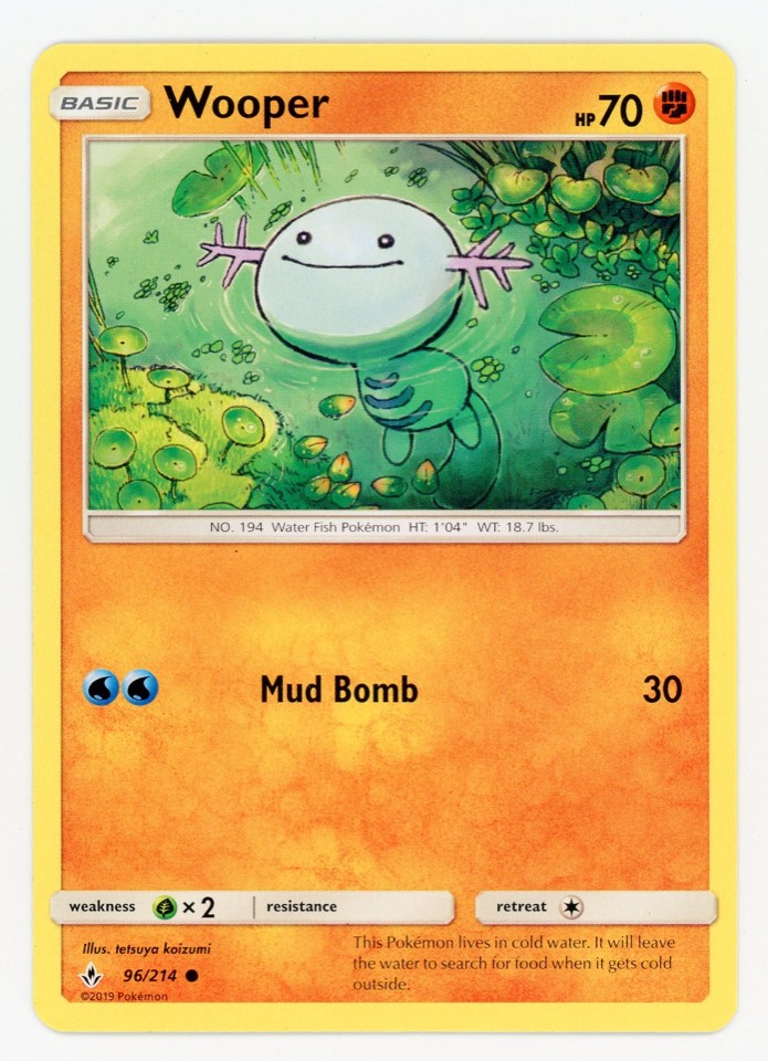 烏波 Wooper 球員卡 正面